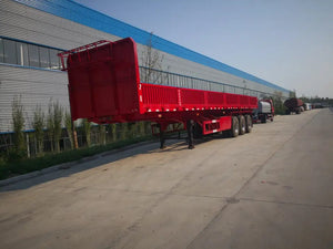 3 Axles 40 Foot Container Tray Cargo Semi Trailer with Side Cover