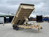 7×14 7TON Telescopic Dump Trailer with alum wheels