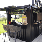 Flat Pack Container 8×2 Xl Meters Black Ral 9005