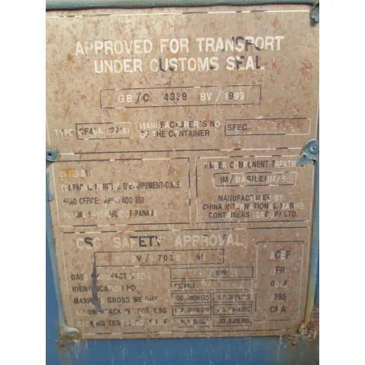 High-Quality Second Hand 40ft Empty Dry Marine Shipping Container
