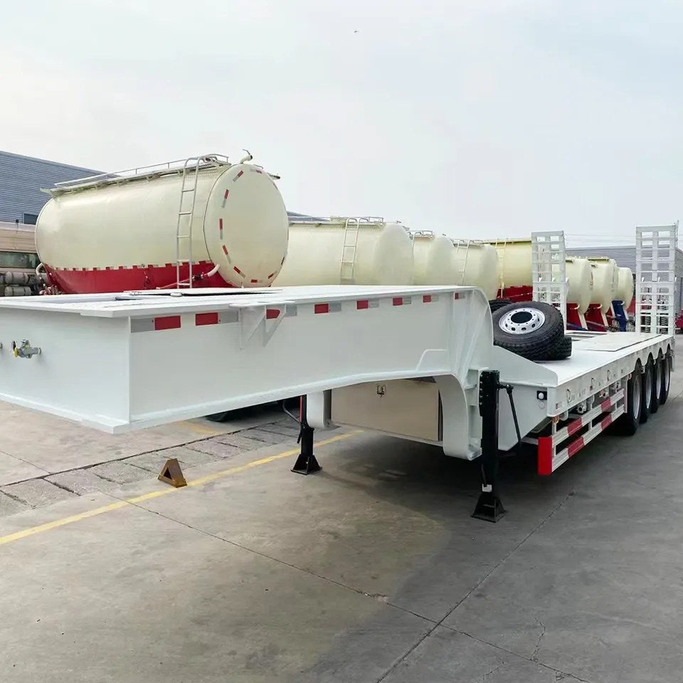 Heavy Duty Low Flatbed Loader Deck Lowboy Trailers