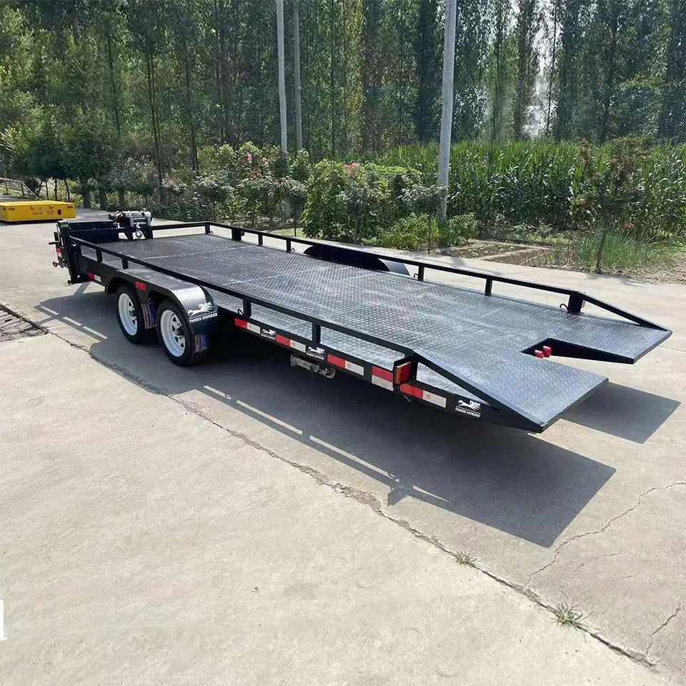 Low Tilt Trailer 3 Tonne Tandem Trailer with Brake Tilting